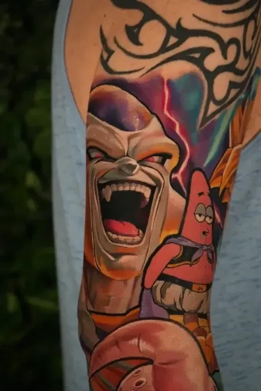 Colour tattoo by Juan Del Pino at Phantom Avenue Edmonton